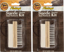 Fiebing's Suede Shoe Cleaner Kit (2 Pack) - Includes Nylon Bristle Brush & Dry Cleaning Bar for Suede & Nubuck - Color Safe Stain Eraser Restore Nap Finishes on Suede Shoes, Boots, Jackets, Couch — 1