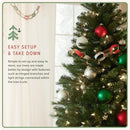 Treetopia Grand Evergreen Fir - Artificial Indoor Christmas Tree, Prelit with LED Clear Lights, Hinged Branches, Holiday Décor, 6ft — 4