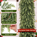 9FT Christmas Artificial Cedar Garland for Mantel — 4