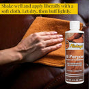 Fiebing's Leather Cleaner & Conditioner (8 oz) - All Purpose Wax-Free Color Safe Formula Protects & Strengthens All Leather - Prevents Molding, Cracking, Water Spots & Salt Stains on Car, Shoe, Purse — 5