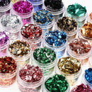 Gold Flakes for Resin - 30 Metallic Colors, Craft Foil with Tweezers for Resin Art, Nail Art, Jewelry & Candle Making — 2