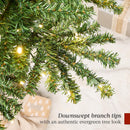 Best Choice Products Pencil Christmas Tree 6ft Pre-lit Alpine Slim Holiday Decoration, Lighted Skinny Décor LED Lights, Metal Stand — 5