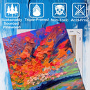Halobios Blank Canvases - 8x10in Stretched Canvases, 20 Pack, 5/8 Inch Profile, 100% Cotton Artist Framed Canvas for Acrylics, Oils & Other Painting Media | 20 Pack - 8×10IN — 7