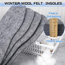 Janmercy 5 Pairs Wool Felt Insoles Warm Shoe Inserts, Men's 9/ Women's 10 — 3