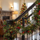 National Tree Company 9ft Pre-Lit Wintry Pine Flocked Christmas Garland — 2