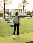 Uselike Travel Backpack for Women, 15.6 Inch Laptop Backpack, Quilted College Bookbag, Cute Work Backpacks, Water Resistant (Sage Green) — 6