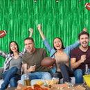 ZATAYE 12 Pack Green Christmas St Patricks Foil Curtain Decorations | 12 PCS — 5
