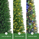 SHareconn 6ft Prelit Pencil Hinged Christmas Tree with Multi-Color Lights — 5