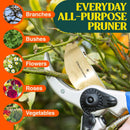 Haus & Garten ClassicPRO 8.5" Premium Titanium Bypass Pruners - Use as Garden Shears Pruning Shears for Gardening, Hand Pruners, Handheld Garden Clippers, Scissor Clipper Tool | Blue Non Slip Soft Grips — 6