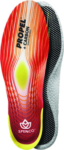 Spenco Propel + Carbon Performance Shoe Insoles for Women and Men, Men's 8-9.5/Women's 9-10.5 Red — 1