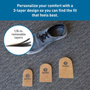 BodyMed Adjustable Heel Lift for Men and Woman, Small (1-Pack) - Non-Slip Orthopedic Insert for Leg Length Discrepancies with 3 Removable 1/8 in. Layers — 4