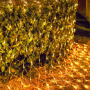 LJLNION Christmas Net Lights, 360 LED 12ft x 5ft Connectable Mesh Fairy String Lights,8 Modes Low Voltage Safe Adaptor for Xmas Trees, Bushes, Wedding, Outdoor Garden Decorations, Warm White — 1