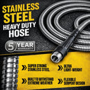 BIONIC STEEL 50 Ft Metal Garden Hose with Sprayer Nozzle | 50' — 2