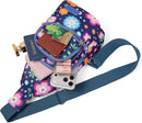 Banelu Small Sling Backpack Crossbody Sling Bag for Women, Cross Body Bag Fanny Packs Crossbody Purses - Blue Flower | D7 Blue Flower — 7