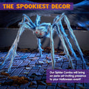 JOYIN Halloween Outdoor Decorations Giant Spider, Scary Large Spider Props for Yard Lawn Halloween Outside Decor and Indoor Party Decor, Gray (Standing Height is 15 inches) — 2