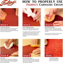 Fiebing's Carnauba Wax (4 oz) - Protective Leather Wax Creme Resists Fingerprints & Scuff Marks - Flexible, High Gloss Top Coat Finish to Restore Smooth Leathercraft, Car Seat, Boot, Shoe, Purse — 3