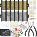 HUISUYTON 18K Gold 59FT 12Roll Necklace Chain Kit for Jewelry Making — 1