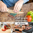 Hutsuls Brown Leather Strop with Compound - Get Razor-Sharp Edges with Stropping Kit, Green Honing Compound & Vegetable Tanned Two Sided Knife Sharpener Step-by-Step Guide Included — 5