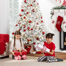 Best Choice Products Pre-Lit White Christmas Tree, 6ft Artificial Snow Flocked Full Fir Tree, Holiday Decoration w/ 250 Lights, 928 Branch Tips — 5