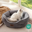 Asvin Small Dog Bed for Small Dogs, Cat Beds for Indoor Cats, Pet Bed for Puppy and Kitty, Extra Soft & Machine Washable with Anti-Slip & Water-Resistant Oxford Bottom, Grey, 20 inches — 4