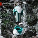 Best Choice Products Lighted Aspen Christmas Tree, 6ft Flocked Artifical Noble Fir, Pre-Lit White & Multicolored LED Lights Premium Holiday Décor - Green — 8
