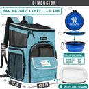 PetAmi Dog Backpack Carrier, Airline Approved 4-Way Entry Cat Backpack…