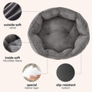Asvin Small Dog Bed for Small Dogs, Cat Beds for Indoor Cats, Pet Bed for Puppy and Kitty, Extra Soft & Machine Washable with Anti-Slip & Water-Resistant Oxford Bottom, Grey, 20 inches — 3