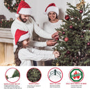 Puleo International 7.5ft Pre-Lit Slim Aspen Fir Artificial Christmas Tree with 450 LED Warm White Lights, 1016 Realistic Dense Branch Tips, Easy Setup Artificial Trees with Sturdy Metal Stand — 5