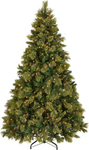 National Tree Company 7.5ft Pre-Lit Carolina Pine Artificial Christmas Tree — 1