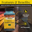 Fiebing's LeatherColors (4 Fl Oz, Turquoise) - Leather Dye for Natural Leather - Water-Based, Non-Flammable Formula - Permanent & Penetrating Color for Shoes, Boots, Furniture - Safe for Institutions — 3