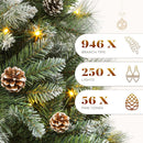 YITAHOME 6ft Prelit Scotch Pine Christmas Tree with Remote Control — 3