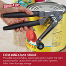 Swing-A-Way Easy-Crank Can Opener with Folding Crank Handle, Black, 3.50 x 4.50 x 10.50 — 4