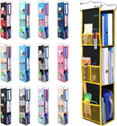 ABRA® 3 Shelf Hanging Locker Organizer for School, Gym, Work, Storage | Deep Shelves 6”x 9”| Eco-Friendly Fabric Healthy for Children | Adjustable School Locker Shelf 3 to 2 (Jet Black/Yellow) — 1