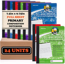 Mintra Office Primary Ruled Composition Books (Primary Ruled - Pastel - Full Sheet, 4 Pack) — 8