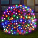 Led Christmas Net Lights Outdoor Christmas Decorations 120Led 6Ftx4Ft UL Certified Connectable Waterptoof Mesh Net Lights for Trees Bushes Shrubs Garden Outdoor Christmas Decorations(Multicolor) — 1