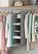 Whitmor 5 Section Closet Organizer - Hanging Shelves with Sturdy Metal Frame — 2