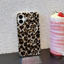 J.west Compatible with iPhone 16 Case,Luxury Sparkle Translucent Clear Vintage Leopard Print Soft Silicone Cover for Girls Women Protective Phone Case for iPhone 16 6.1 inch Cheetah — 6