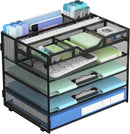 Docnest 5 Tier Mesh Desk Organizer with Removable Tray&Pen Holder, Black — 1