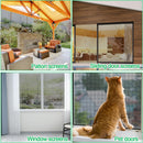 QWR Pet Proof Window Screen Replacement Kit, 39"x118" Durable High Hardness Screen Mesh Replacement Window Screens Repair Kit for Sliding Screen Door,Patio and Windows.(Folded Package with Tool Kit) — 8