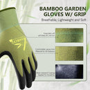 COOLJOB 2 Pairs Gardening Gloves for Women and Men, Bamboo Working Gloves…