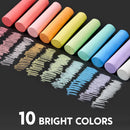 JOYIN 60 PCS Sidewalk Chalk Set (10 colors), Non-Toxic Washable Outdoor Jumbo Chalk Set for Painting on Chalkboard, Art Play and Playground Toy — 3