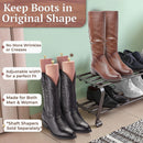 HOUNDSBAY Cowboy Boot Trees, Cedar Western Boot Tree for Men & Women, Shoe Tree for Boots, Boot Stretcher & Shaper | 1 Pack — 5