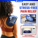 Ice Packs for Injuries Reusable (3-Piece Set) – Hot and Cold Ice Pack Therapy Gel Wrap Support – Supports Recovery, Joint and Muscle Pain – Knees, Back & More (3 Piece Set - Classic) — 5