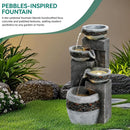 Ultym 19.5" H 4-Tier Indoor & Outdoor Water Fountain with LED Lights
