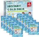SuccorWare 10 Pack Instant Ice Packs for Injuries(4.9''x5.9'') Disposable Cold Packs for Pain Relief, Swelling, Sprains & Outdoor Activities — 1