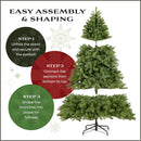 National Tree Company 6.5ft Pre-Lit Tiffany Fir Slim Christmas Tree — 5