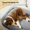 Brand Bedsure 360°Oval Bolster Orthopedic Dog Beds Large Sized Dog,35" Grey
