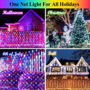 LitHome 204 LED Christmas Net Lights Outdoor Connectable, 9.8FT x 6.6FT — 4