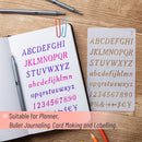 Mr. Pen- Letter Stencils, 4x7 Inch, 12 Pack — 4
