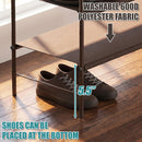 Simple Houseware 6-Tier Shoe Rack Organizer w/Side Hanging Pockets, Bronze — 7